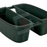 Bama FIORIERA RETTANGOLARE DOPPIA KLUNIA Col. Verde cm. 40x19,8x18,5 h